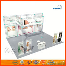 Diseño de puesto de stand de doble exposición personalizada en china para venta y alquiler